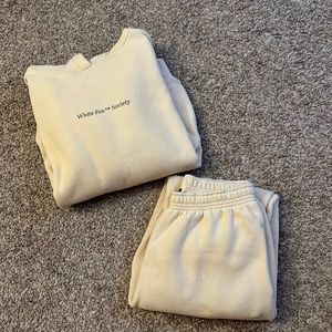 white fox sweatsuit bundle